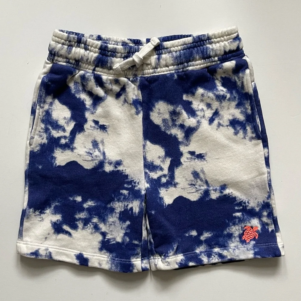 Vilebrequin Boys Blue & White Tie-dye Cotton Bermuda Shorts - 6Y